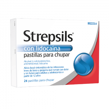 STREPSILS LIDOCAINA 24 PASTILLAS